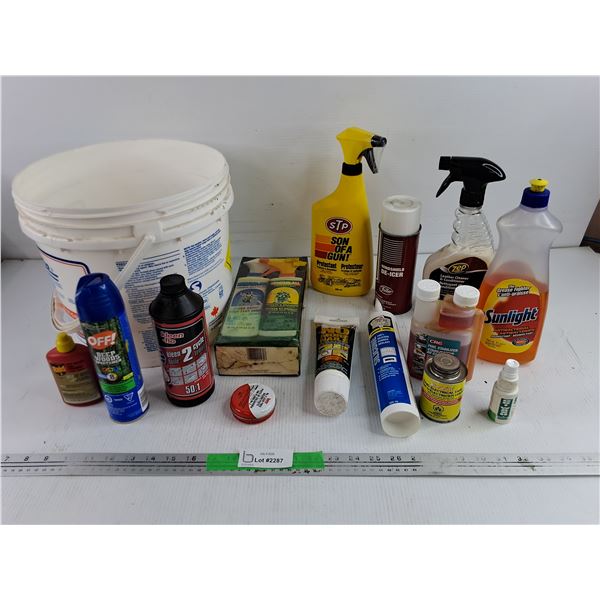 Plastic Bucket, Cleaning Supplies, Raid Liquid, Silicone, Fuel Stabilizer, Misc, PICKUP ONLY