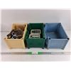 Image 1 : Stackable Plastic Bins & Assorted Hardware