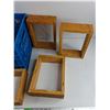 Image 3 : Milk Crate, (4) Wooden Wall Shelves, Cannot Ship