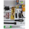 Image 4 : Mallet, Screwdrivers, NGK Spark Plugs, Assorted Hardware