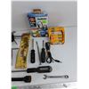 Image 5 : Mallet, Screwdrivers, NGK Spark Plugs, Assorted Hardware