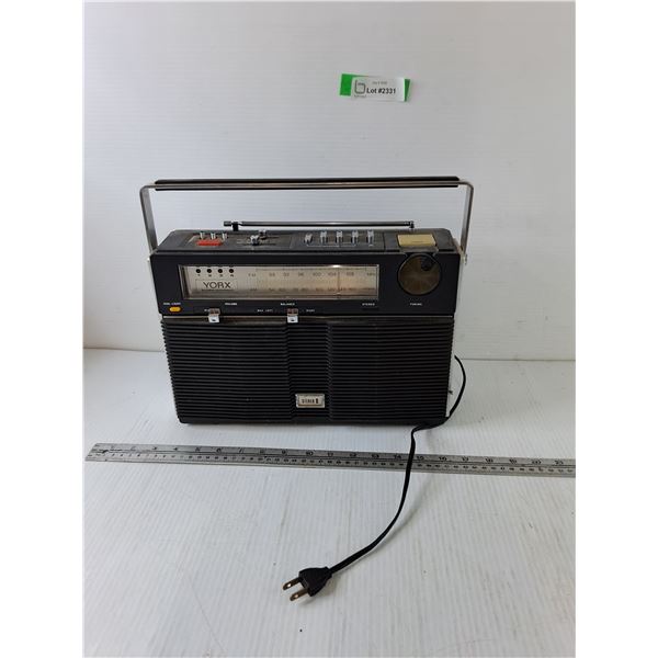 Yorx Super Compact Stereo Radio Powers On As-Is