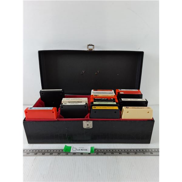(14) 8-Tracks in Carry Case, Ray Coniff, Tom Jones, Helen Reddy
