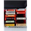 Image 4 : (14) 8-Tracks in Carry Case, Ray Coniff, Tom Jones, Helen Reddy
