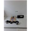 Image 2 : (2) LED Headlamps, Brainwave Tester Toy, Realistic AM/GFM Receiver Radio Tested Working
