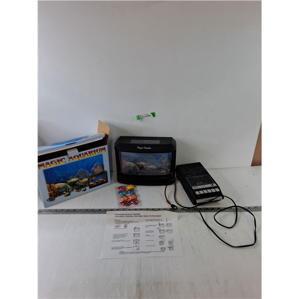 Magic Aquarium Untested and Sears Cassette Recorder Powers On