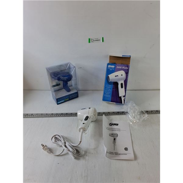 Super Travel Turbo 1700 Working and Porcelain Ceramic Sealed Hair Dryers