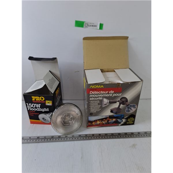 150 Watt Floodlight and Security Motion Sensor NIB