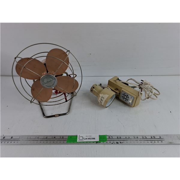Vintage Electrohome Fan & Table Lamp - Powers On, As Is
