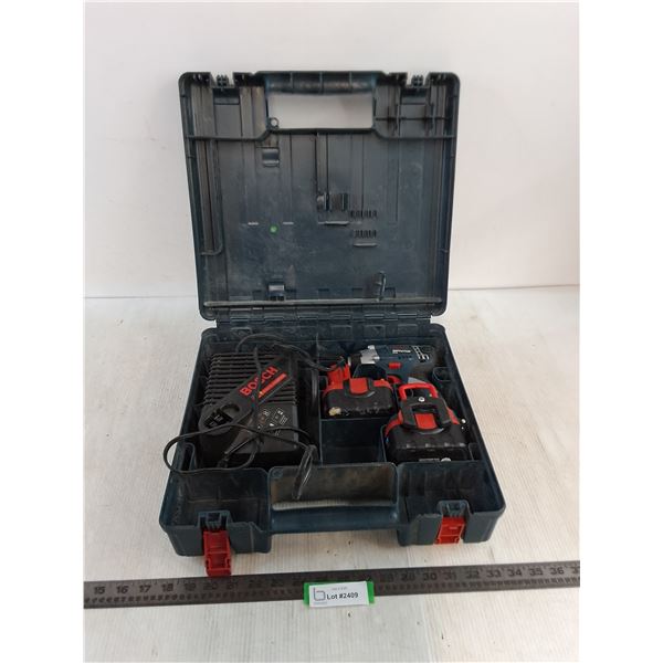 Bosch Impactor Cordless Drill Kit - Charger Powers On