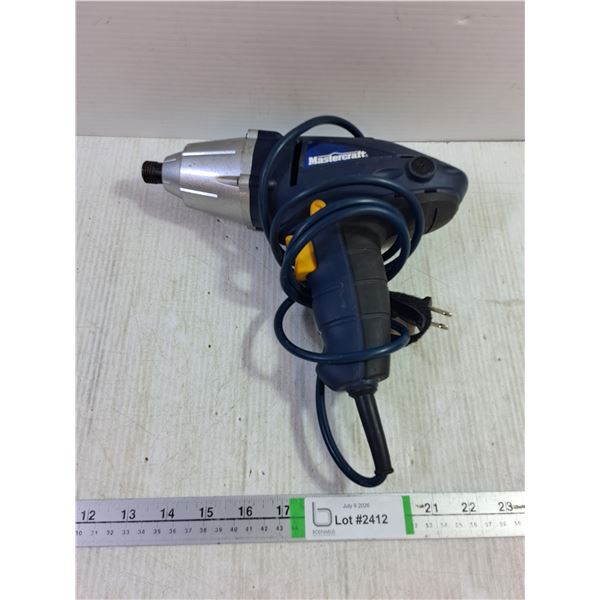 Mastercraft Corded Drill-powers on