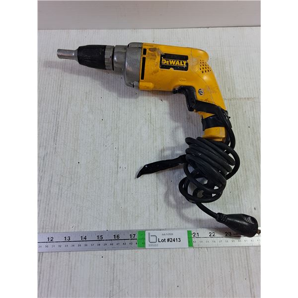 DeWalt Corded Drill-powers on