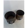 Image 4 : Pair of Tom Tom Drums w/Adjustable Stand