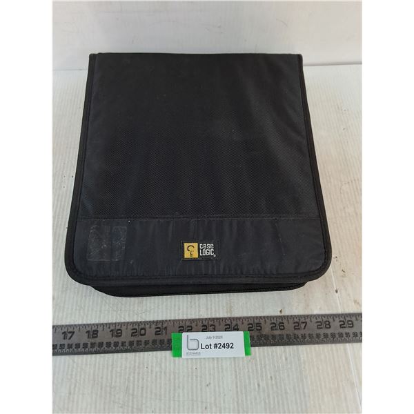 Case Logic Media Storage Tote including 10 CDs & 36 Blu-Ray DVD Movies
