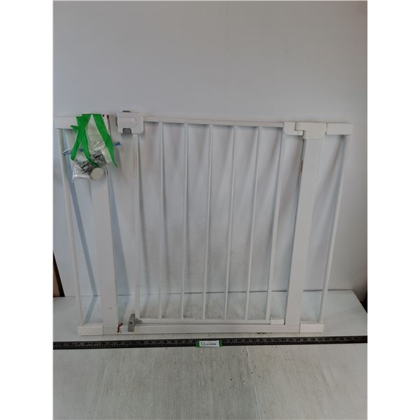 * Small Child Safety Pressure Gate w/Hardware - No Mounting Needed - 34" x 29" - Cannot Ship