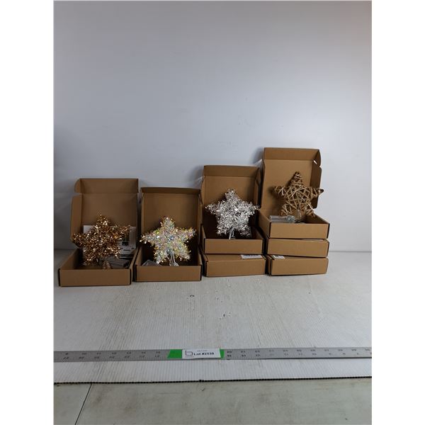 (7) Tree Top Star Decorations ( as is)