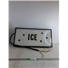 Image 1 : ICE Sign 24"x4"x 12" ( as is, cannot ship)