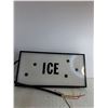 Image 2 : ICE Sign 24"x4"x 12" ( as is, cannot ship)