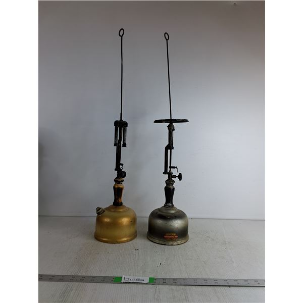 (2) Vintage Coleman Kerosene Lamps 30" (as is, cannot ship)