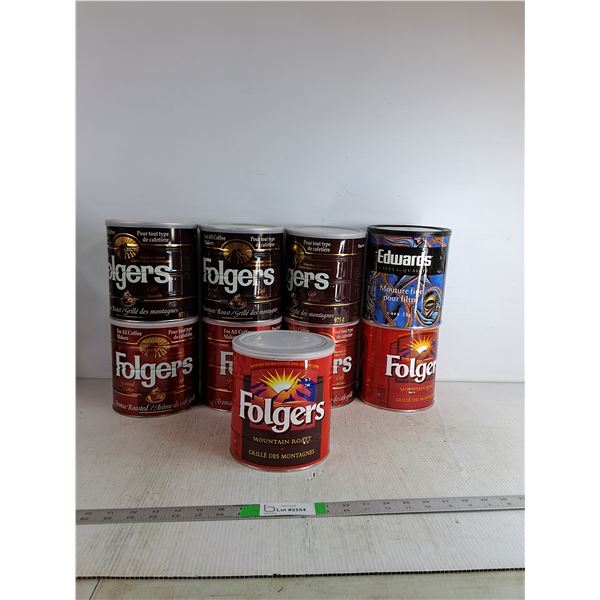 Various Empty Coffe Cans ( as is)