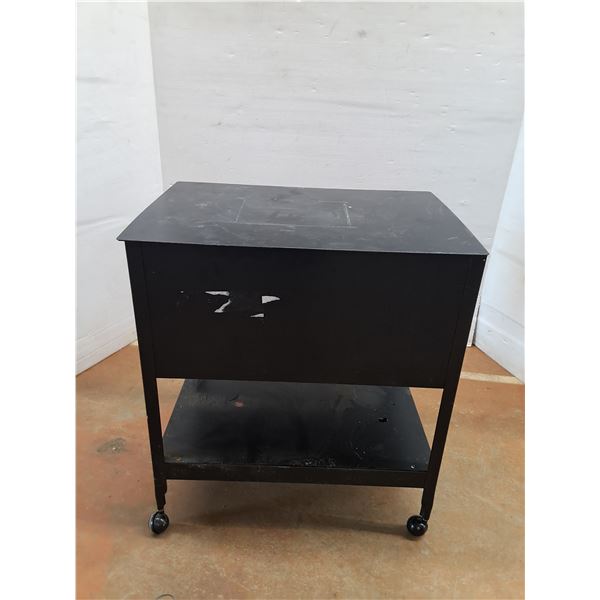 * Metal Rolling Storage Cart (With Extra Parts) - 2'x17"x27.5" - Cannot Ship