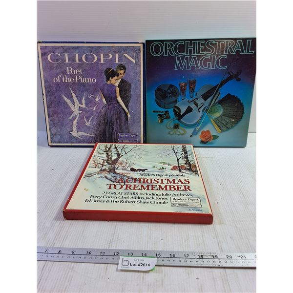 (3) Record Sets - Chopin, Orchestral, Christmas