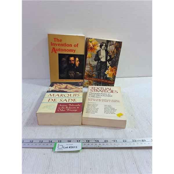 Assorted Books - Philosophy, Poetry, Textual Strategies
