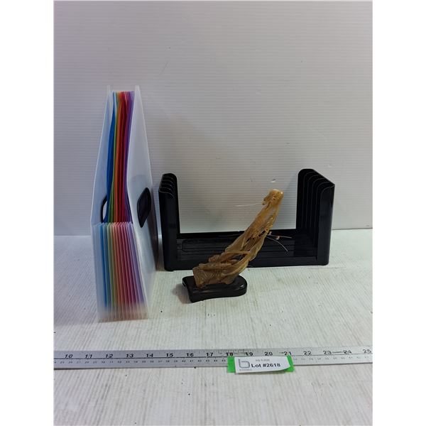 File Organizer, Desk Organizer, Sea Sculpture