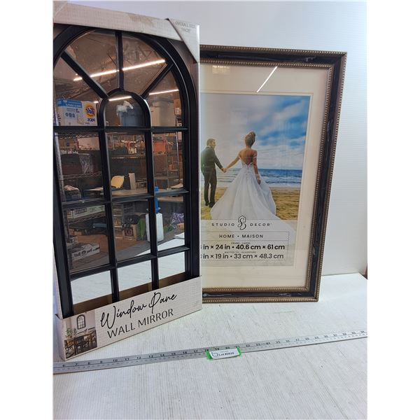 Window Wall Mirror, 16"x24" Frame