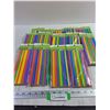 Image 1 : Packages of Colorful Paper Straws