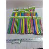 Image 1 : Packages of Colorful Paper Straws