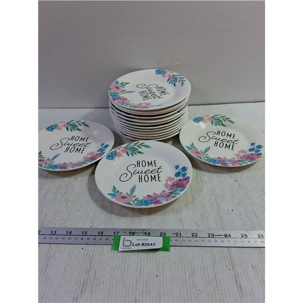 Floral "Home Sweet Home" Dish Set
