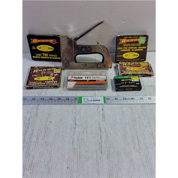 Stapler with Packages of Staples