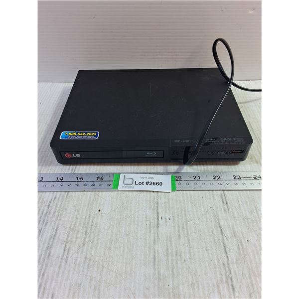 (1) LG BluRay Player-working-no remote