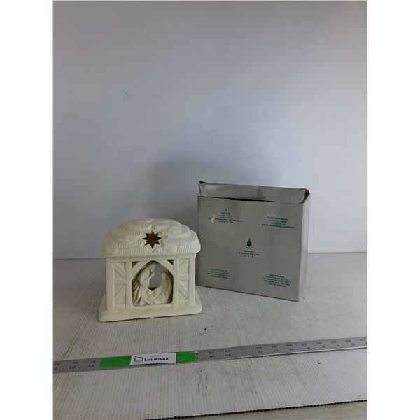 PartyLite "O Holy Night" Porcelain Tea Light Holder