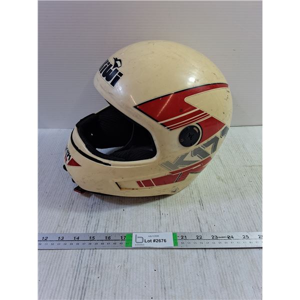Vintage Kiwi Motorcycle  Helmet