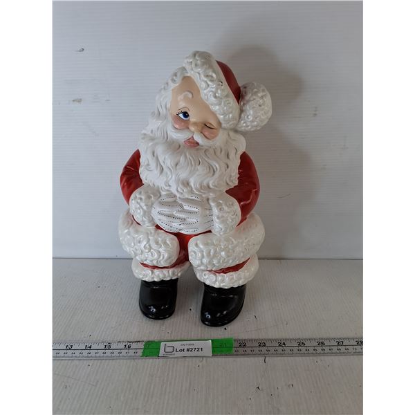 Ceramic Santa Figurine 14.5"