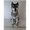 Image 1 : Porcelain Wolf Figurine 19.5"- Can't Ship