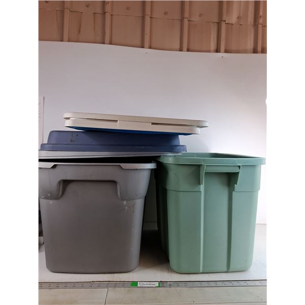 (2) Storage Bin With 6 Lids Up To 21"x17"x15" ( cannot ship)