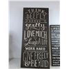 Image 2 : (2) Wall Decor Signs Up To 26"x11" ( cannot ship, as is)