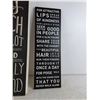 Image 3 : (2) Wall Decor Signs Up To 26"x11" ( cannot ship, as is)