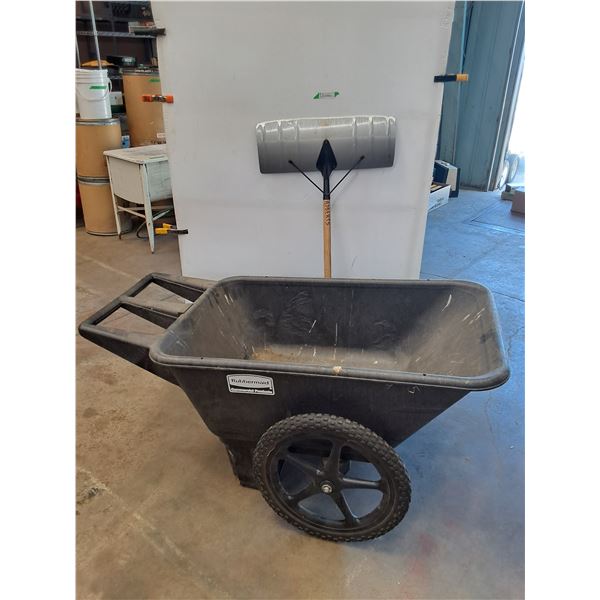 *Rubbermaid Garden Wheelbarrow, Shovel, Pickup Only