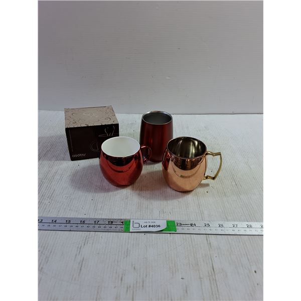 (4) Sparkling Mugs up to 3''x4.5''