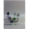 Image 1 : (4) Waterbottles Metal, Glass, Plastic up to 8''x3''