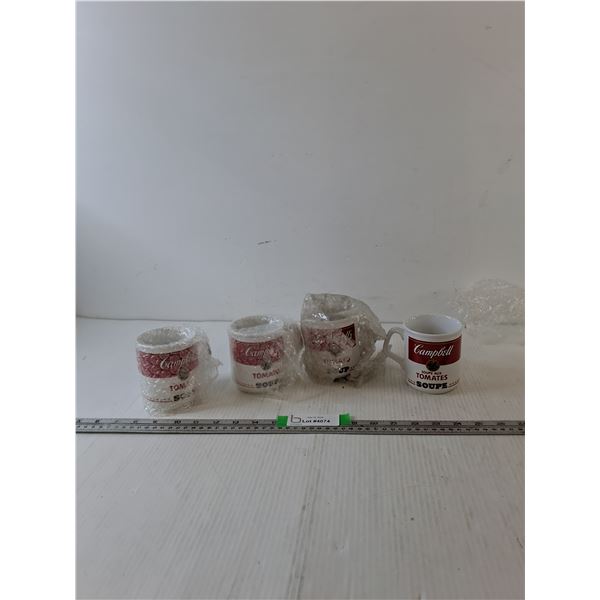 Campbell's Soup Coffee Mugs Cups (4pc)