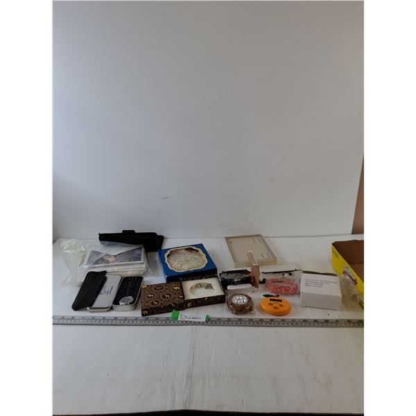 Various Pieces of Jewelry, Fort Road Watch, (2) Timers, Greeting Cards
