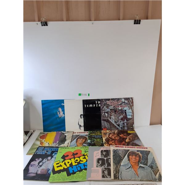 (12) Vinyl Records, Bob Dylan, Dion, The Monkees, Temptations