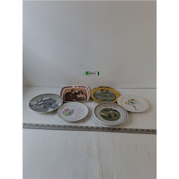 (6) Commemorative Plates