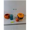 Image 1 : Ceramic Pumpkin, Halloween Candle,Candy Bucket, Square Goblet