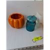 Image 2 : Ceramic Pumpkin, Halloween Candle,Candy Bucket, Square Goblet